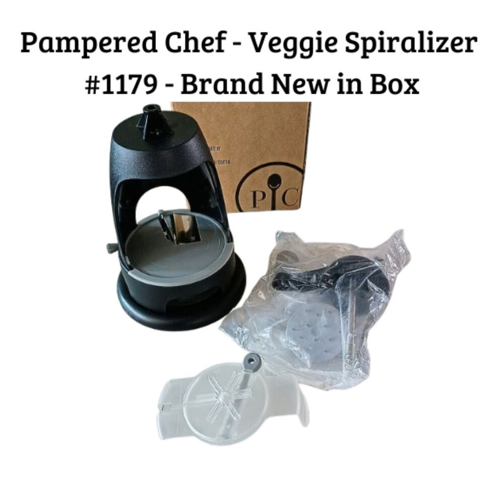 Pampered Chef Veggie Spiralizer #1179 Manual Vegetable Spiralizer New Open Box